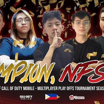 Congratulations NFS LEGACY for being CHAMPION for the first time in the CODM MULTIPLAYER PLAY OFFS TOURNAMENT SEASON 3 2022 BY Asian Deaf Call Of Duty Mobile.

#NavyFreedomShieldGaming
#WeAreNFSGaming
#NFSGaming 
#NFSGamingIsBack
#NFSGamingCanDoIt
#NFSGamingDeaf
#NFSLEGACYRed
#Callofdutymobile
#Multiplayer
#Playoffs
#Philippines
#ChampionFirsttime2022
#08092022

Garena | Call of Duty Mobile