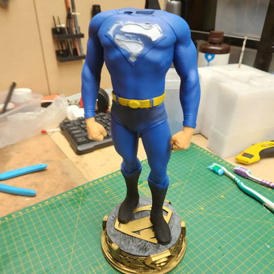 Getting there! #superman #3dprinting #resinprinting #sla #dccomics