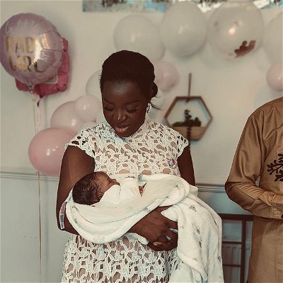 It was a beautiful ceremony, we thank God for the strength to pull through, we love you little one.

Happy Father’s Day to my lovely husband @aladesegunfunmi , we love you babe.

Her name is ZENDAYA 
.
.
.
.
.
#zendaya #babygirl #naming #explore #love #black #blacklove