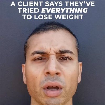 My reaction when a client says they've tried *everything* to lose weight...

#weightloss #weightlossjourney #weightlossmotivation #calories #caloriedeficit #resistencetraining #exercise #exercisedaily #exercisetips #wholefoods #dietplan #healthyeating #healthyliving #healthyfood #healthandwellness #physiotherapist #physiotherapy #tuesdaythoughts