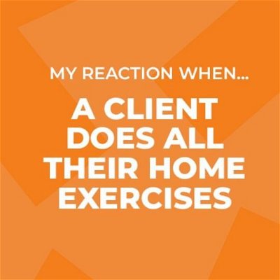 My reaction when a client does all their home exercises...

#fridaythoughts #fridayfunny #exercise #exercisedaily #exercisetips #homeexercises #physiotherapist #physiotherapy #healthymind #healthylifestyle