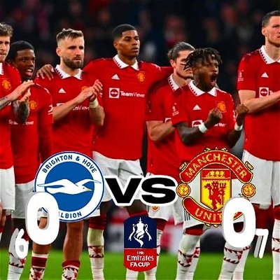 Manchester United melaju ke babak final FA Cup melalui drama adu penalti.

Di babak final ketemu City nih lob 🔥

#FACup
#mancasterunited