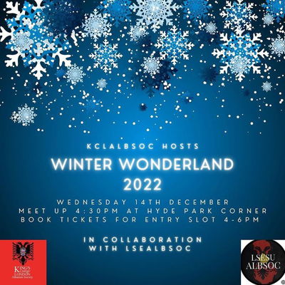 Winter wonderland 2022 ❄️ everyone is welcome make sure to come along to our last event of the calendar year 💙book your tickets on the official winter wonderland website for entry 4-6pm