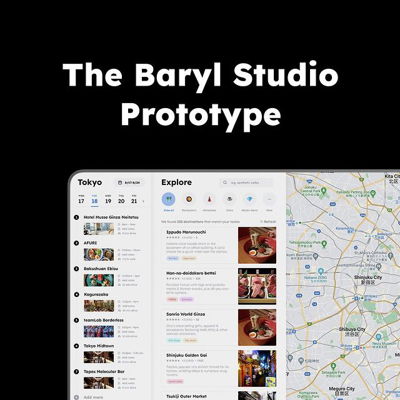 People keep asking: what is the ultimate goal of Baryl? How can AI, personalization, & efficiency come together on a travel planning app?

Now we have a video to show you what we mean☝️

Here's a first-look at how the Baryl Studio will work - let us know your thoughts!