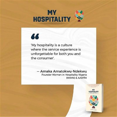 Chapter one is inspired by this lovely quote by @makii_amatokwu and titled An Unforgettable Experience.

Really guys, this is how an experience should leave you. It should be a mutually beneficial experience beyond making a profit.

If you have never felt this way before you should try doing something awesome for your guests this weekend.

#myhospitality #myhospitalitybook #justinaovat #hospitalityauthor