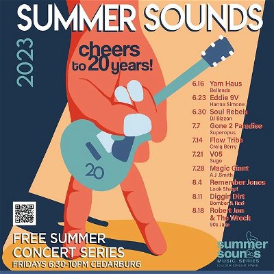 Do you like free live music and summertime? Me too! That's why I'm excited to be on the bill for @summersoundscedarburg this year!

Come hang out with me in Cedar Creek Park
Cedarburg, WI
Friday, July 14 - 6:30 PM

I'll be opening for @flowtribe!

#acousticmusic #acousticguitar #mkemusic #mkemusician #milwaukeemusicscene #milwaukeemusic