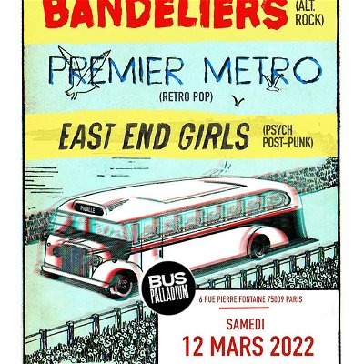 We're coming 🔥
Au @lebuspalladium le 12 mars avec @east_end_girls_band et @premier.metro 

See you there! 

Affiche par: Julien Rey