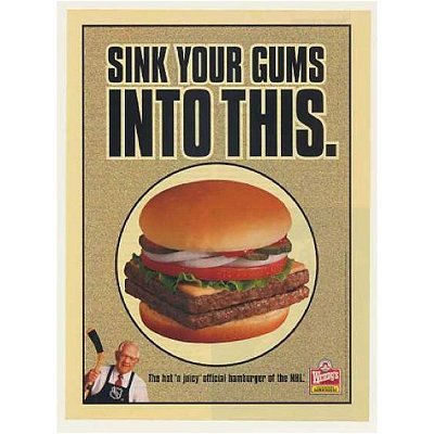@wendys hamburger ad, 1993 🍔