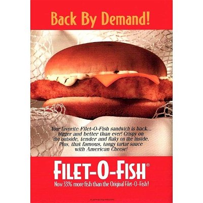 @mcdonalds filet o fish ad, 1991