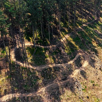 Just a #trail from above. 
#mtb #dh #downhill #drone #dji