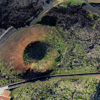Have you ever seen such a tiny #volcano crater?
very pretty landscape on the #azoresislands #dronephotography #naturephotography #nature
