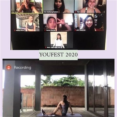 What better way to spend self care by investing in time on YOU at @youfestph! 

I was skeptical of joining as I thought I couldn't maximize all 60 (YES 60!) classes, but if there's anything I learned, you just have to MAKE TIME for YOUrself.🧘‍♀🧖‍♀

Attending classes from thetahealing to tarot card reading, from breathwork meditation to HIIT. 
I realize that:
💎the world is full of beautiful things, learning and ideas, and it's up to us to explore them!
💎empowered people empower each other, instead of fighting, let things flow
💎we are all made up of different designs, and how we cope/deal with our lives are different 

I specifically love @flexinoval 's HIIT to the BEAT class. As someone who likes HIIT workouts, my favorite parts were the Burpee Challenge 🤾‍♀and Squat Challenge! 🍑 we had to finish a song to complete the challenge!😊 #YouFestPH #FlexFitSweat

Thank you @audreyhizon for introducing me to this festival! Loved going through this experience with you! ❤