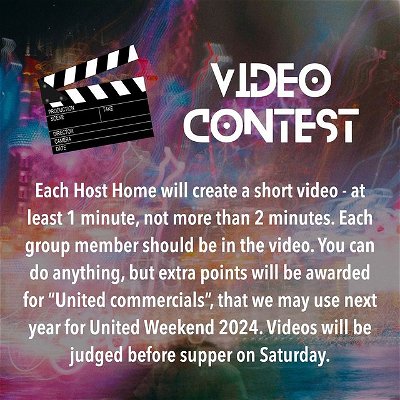 Have you been thinking of ideas? Videos will be due at 3:30 pm Saturday.