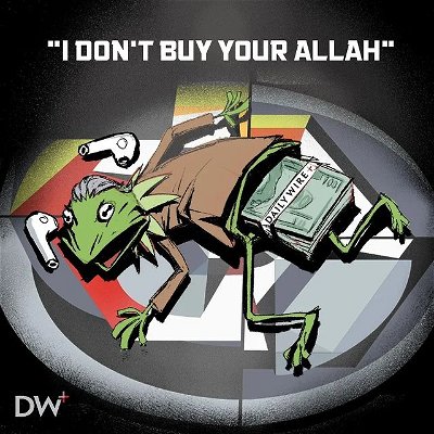 Unlike you @jordan.b.peterson, Allah isn't on sale!
.
الله واحد و هو الحق، واللي عارف الحق و مش عاجبه النار اولى بيه 

#dailywire #comicart #digitalink #clipstudiopaint