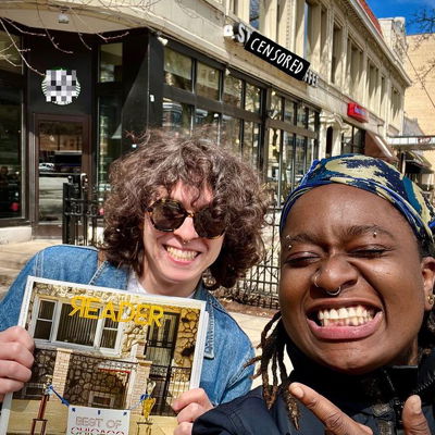 we were named best emerging band in the chicago reader’s best of 2022 😭

thank you to @chicago_reader and to everybody who voted 🥲 love y’all so much 

thank you to @debbiemarieb for walking with me for miles while we looked for a copy of the reader 💕

this has been the coolest birthday present ever, love y’all so much. hope to see some of ya at our show/party this weekend :) saturday at 6pm at @californiaclipper