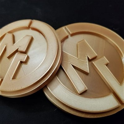 I was sent these neato 3D printed logos