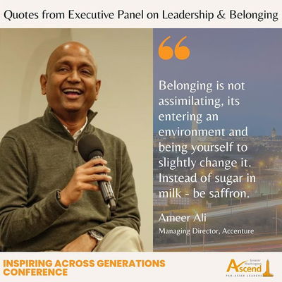 During the Senior Executive Panel on Leadership and Belonging at 2022's IAG Conference, our panelists had a great discussion on what it means to belong and how we balance the perception of others. We’ve put together our favorite quotes from each panelist but keep an eye out on our website for the full video of the panel, it will be posted there too!