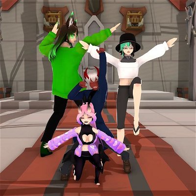 So I guess I've returned to this app. Here's me and the Crystal Den Squad!!!