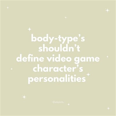 And this opinion will never change.

☁️
#cozygamingcommunity #gaming #gamingcommunity #bodypositivity #selflove #bodypositive #gamer