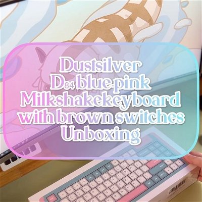 Thank you to @dustsilver_keyboard for sending me this beautiful milkshake keyboard!

The Blue-Pink D84 Milkshake keyboard:

🍦3 modes of connection (USB- Cable, Traditional Bluetooth and USB Bluetooth)
🍦hot-swappable
🍦21 different RGB color effects
🍦exclusive PBT Five-Sided dye-sublimation coloring technology, which completely overcomes the shortcoming of ABS keycaps which are known to wear down quickly and develop an unwanted shine over time.

Check out their website: www.dustsilver.com & use my code: Alipixls for $$ off your next purchase! 🤍

#desk #desksetup #deskdecor #deskinspiration #deskgoals #gaming #gamingcommunity#gamingsetup #gamersetup #gamergirl #games #genshinimpact #workspacegoals #homeoffice #homeofficedecor #study #wfhlife #wfh #mechanicalkeyboard #dustsilver #dustsilverkeyboard