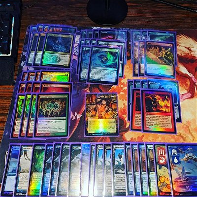 Foil Modern UR Gifts storm 10 year project in the making

#mtg #foil #tradingcards #storm #modern #wotc #nerdstuff #tcg #nerd #collection #foils #mtgcommunity #art