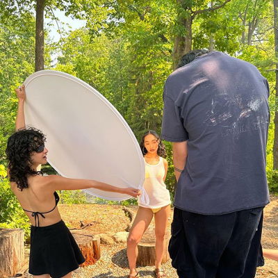 behind every great cover is a party we call a photo shoot!! so grateful for my friends, their talented eyes and very very hard work🥹!! here’s some “i think i like your  girlfriend” - BTS☀️🤍🕺😘