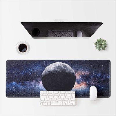 Galaxy Moon Gaming Mouse Pad XL is now live on Amazon! Buckle up astronauts and hit the link in our bio! 
#desksetup #deskpad #deskmat #mousepad #mousepadgaming #extendedmousepad #pcsetup #moonart #spaceart #akvo 

🌕🚀👩‍🚀