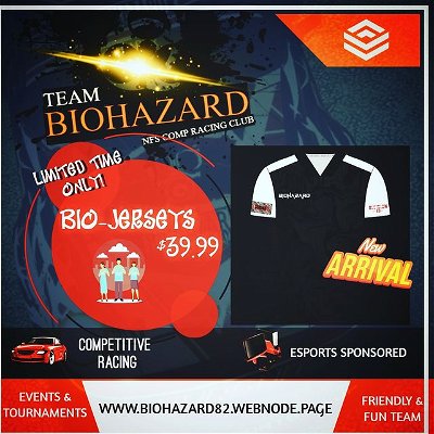 Attn: BIOHAZARDesports jerseys just came in limited time only!! Check em out!💯