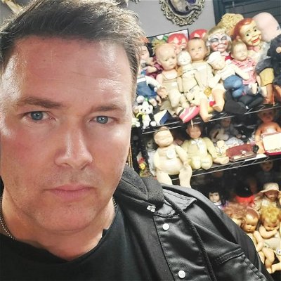 Want to thank @conventtattoo for letting us investigate their very interesting and eerie #tattoo shop In #nj last night. Reports of constant #paranormalactivity lead them to be featured on a #paranormal TV show a few years back and afterwards loads of people started sending them #haunted items with plenty of #creepy dolls as you see behind me in this image added to their interesting collectionnof the macabre. Consistent activity throughout the night.Picked up on a few different things such as a tragedy of a death of a woman that seemed to be validated with communication during our visit. Offered up a prayer for the hopes to help in any earthbound. 
#paranormalactivity #paranormalinvestigator #paranormalinvestigation #weirdnj #ghosts #spooky #creepy #ghosthunt #poltergeist #urbanlegend #newjersey #hauntedplaces #spookyvibes