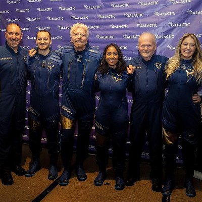 Three of our #Unity22 mission specialists, @SirishaBandla, Colin Bennett and @RichardBranson, were awarded their FAA astronaut wings at a ceremony held at the 37th annual Space Symposium in Colorado. They join fellow honorees - mission specialist Beth Moses, and Unity 22 pilots, Dave Mackay and Michael Masucci - who received their astronaut wings at the Space Symposium in 2019. Read more at the link in bio.