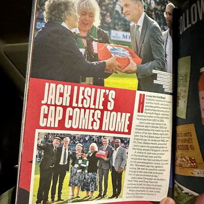 A great result for #ThreeLions last night. And for the campaign as the ⁦‪@FA‬⁩ included this in the match programme about ⁦‪Jack’s family bringing his cap to ⁦‪@only1argyle

#pafc #england #ENGITA
