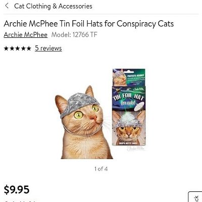 Must need for every cat... Tin foil hats..
#walmart #tinfoil #tinfoilhat #conspiracy #conspiracycats #stfu #stfunoob #stfunoobtard #noob #noobtard