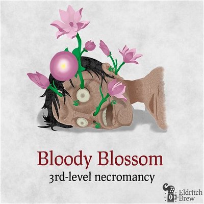 🔥 New spell🔥

Bloody Blossom
3rd-level necromancy
Casting Time: 1 action
Range: 60 feet
Components: V, S, C (a flower seed)
Duration: Instantaneous

You attempt to drain an enemy's life energy making magical flowers blossom in its body. The target must make a Constitution saving throw. It takes 4d6 + 10 necrotic damage on a failed save, or half as much on a successful one. 

If a small or bigger creature is killed with this spell 1d4+1 flowers will appear in the remains of the target creature and grow into strange fruits. A creature can use its action to eat one of these fruits. Eating a fruit restores 1d4 hit points. This fruit has no effect on undead or constructs and will lose their potency if they have not been consumed within 24 hours of the casting of this spell.

At Higher Levels. When you cast this spell using a spell slot of 4th level or higher, the damage increases by 1d6 for each slot level above 3rd. Additionally, the amount of healing upon consumption increases in 1d4 for each slot level above 3rd.