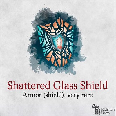Shattered Glass Shield
—
Follow @eldritchbrew for the best 5e homebrew in Instagram! 🔥
—
If you found this post helpful, please
Like ❤️
Comment 💬
Save 💾 it for later so you don’t forget!
—
We will continue posting awesome homebrews for your 5e settings!
—
#dnd5e #dndcharacter #dnd #criticalrole #5e #dungeonsanddragonsart #instadaily #art #illustration #digitalart #digitalpainting #digitalillustration #dungeonsanddragons #dungeonmaster #fantasyart #fantasy #wotc #wizardsofthecoast #dndart #worldbuilding #tabletop #ttrpg #rpg #tabletopgames #illustrationoftheday #roleplay #fantasyartist #artistsoninstagram #artistsofinstagram #conceptart