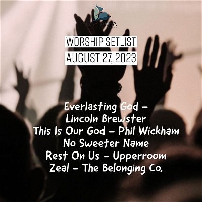 Here's Sunday Worship Set.

Which one are you looking forward to the most?