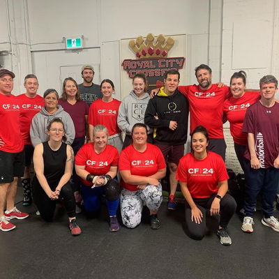 Big high fives to these rockstars who raised over $3,000 for the Special Olympics Canada Foundation through the @cf24_ fundraiser 🌟 they also completed 4 workouts today in support of the cause. ⁣
⁣
Thanks to Patrick for being an awesome guest athlete & to everyone who donated 🙏🏼
⁣
#crossfit #specialolympicscanada