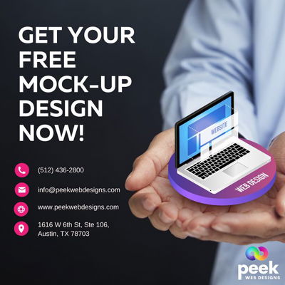 Free web design for local businesses. See it first before you commit. #livewebsite #webdesignaustin #peekwebdesigns🔥