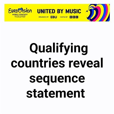 Statement from EBU regarding the qualifiers announcement