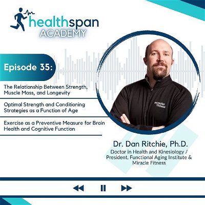 In this week’s episode of Healthspan Academy, I spoke with Dr. Dan Richie about training for vitality and function as we age. We chatted about key strategies and importance of building muscle mass, strength, and power in extending healthspan. We talked about specific training methodology to safely prevent the loss of fast twitch muscle fibers as we age. 

Dr. Dan Ritchie started his fitness career at Southeast Missouri State University with a bachelor’s degree in Fitness and Sports Medicine. Following that, he spent a year as a graduate assistant coaching Division 1 athletes. He continued his studies and obtained his Master’s Degree in Health & Physical Education at the University of Wisconsin- Whitewater, where he won the 2002 Thesis of the Year. Dan then went on to complete his PhD in Kinesiology with a minor in Gerontology as a Lynn Fellow at Purdue University.

Since 2007 Dan has owned and operated Miracles Fitness in West Lafayette, Indiana, where he and his staff have trained over 2000 clients. With over 20 years of experience, he has extensive knowledge on training the mature adult market and has equipped people in their 50s and beyond to achieve their goals and enhance their functional longevity. Dan was named PFP Trainer of the Year in 2014, and he and Dr. Cody Sipe co-founded the Functional Aging Institute shortly after.

Dan is a sought-after expert and speaker at national and international events on topics like balance for older adults, personal training, business development, the global aging phenomenon, and functional aging training models. Dan lives in West Lafayette with his wife and five kids.

To learn more about Dan, his products and services, check out the Functional Aging Institute. 

*** Please note that the content discussed in this podcast is intended for self-education and is not to be interpreted as medical advice.