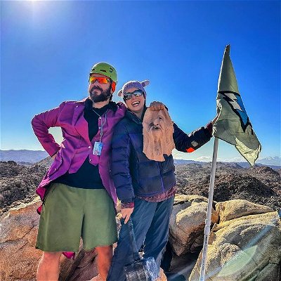 Jen and I this weekend on the summit of 4,377 during the @wtckaweah #wildernesstravelcourse outing