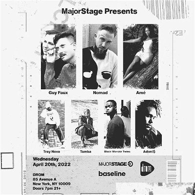 AHHH!! Performing at @dromnyc April 20th!! Come through and turn up with us!!
Ticket link in bio!!

Thank you @baseline.hq ,@majorstage & @dromnyc