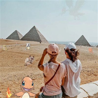 💭𝕋𝕙𝕠𝕦𝕘𝕙𝕥𝕤: How many pokemon can you spot👀?❔ 

Another gorgeous day in Egypt! Today we had a local guide and it was fascinating learning about all the heritage and local customs😍 

One big concern I had was the camel rides as I wasn't sure they were well looked after, but luckily I found they are treated the same as our beloved pets at home (Of course this is not the same everywhere, but it was the case for the area we were in) I also found out that some of the camels even get treated better than the children with very expensive food! This is because the camel helps support the entire family. 

It was great seeing the Pyramids again today and going to the museum!😍 We also did a bit of local shopping in the famous Egyptian markets😌 

I hope you have had a good Sunday! Did you get up to anything fun?