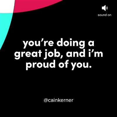 sound on 🔊 for your weekly motivation 
@cainkerner
