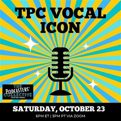 Calling all #singers

ENTER FOR YOUR CHANCE TO BE A VOCAL ICON

Are you a singer? Have you dreamed of being on a show such as American Idol or The Voice? Now is your chance!

Do you want to be the first ever TPC Vocal Icon? Please submit a video recording no longer than 5 minutes of you showcasing your vocals and your $5 entry fee.

If chosen for the final three, must be available to perform live at A Podcasters' Collective Halloween on Saturday, October 23, 2021 at 6pm ET.

Head to thepodcasterscollective.com for more info and to register to enter!!

#sing #singer #singingcompetition #vocal #vocals #icon #vocalicon #tpc #thepodcasterscollective #voice