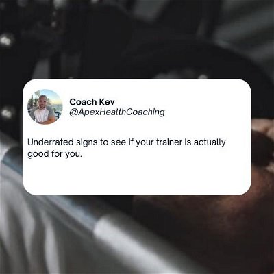 6 signs why you may have the perfect trainer for you! 🥇

1️⃣ It takes them a while to build your program.

If you've had a coach where you got your program in 24 hours you know what i'm talking about.

It takes time to build protocols and programs suited for the person itself.
For example it takes me 8-10 hours just to make phase 1 of a program. And i'm still learning more so it may take even more time later! 

2️⃣ They acknowledge that "offdays" & social gatherings have a place in the program. 

Now, i'm not saying i promote junkfood and drinking, but i do understand for many people it's a stress reliever.
Birthdays happen, diners happen, eating cake with grandma happens.

Don't stress over it, enjoy it and get back on track right away instead of wasting 2 more days thinking you fucked the whole diet

3️⃣ They can't answer all your questions, certainly not at the beginning.

It's actually better if they say they don't know but will research it for you rather than they give their opinion on the spot without knowing enough about the subject.

There are no 2 people with the same symptoms, deficiencies, injuries, and so on. So it's actually normal not to be able to answer everything about a certain disease or injury on the spot.

4️⃣ You can't find anyone with the same exact protocol as you got from them.

The biggest red flag in this industry if you see someone with the same exact program as you have.

Or they got it from the internet and sell it for more to you, or they are using the same 3 programs for all their clients so there's actually ZERO personalization going on.

5️⃣ They look at your true goals, not what they need for their before & after.

They understand some of your goals are not manageable in 12 weeks time. Sometimes the body was under so much stress from the wrong lifestyle or nutrition that it can take up to a year before the damage to the gut is fully healed.

6️⃣ They understand that they can never know enough.

If they keep investing in books/seminars/courses/studies you know you are in the right place.

Don't choose your coach according to how shredded they are. If they have been lifting for 2 years and all of a sudden are a trainer 🚩🚩🚩