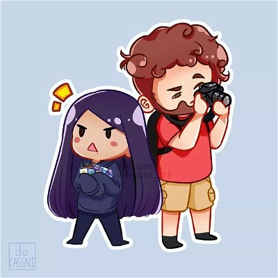 Had an idea of a quick doodle yesterday - recreation of @andy.spg and I going around PAX Aus huehue- specifically the indie games section.⁡
⁡.
If I'm not lazy I'll add more people to it (but also that's a lot of people--)⁡⁡
⁡.⁡
⁡Colours slightly adjusted for Instagram.⁡
⁡.⁡
⁡#chibiart #decassni #decassni_art