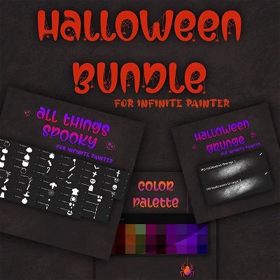 It's Spooky Season! And I've updated the shop with SOO many cool brushes and textures! Here's the Halloween Bundle for Infinite Painter app containing:
1.  40+ Halloween stamp brushes
2. 2 Halloween Grunge Texture brushes!
3. A Halloween themed colour palette!
🖌️You can either get the complete Halloween Bundle or get the ones you want separately! All links in the bio! ❤️
@infinite.painter
.
.
.
.
.
.
.
.
.
.
.
#infinitepainter #infinitepainter #halloween #brushes #digitalartwork #digitalart #illustration_daily #mobileart #illustrations #texturebrushes #spookyseason #sale #galshirclub #galshir #infinitepainterapp #infinitepaintermobile