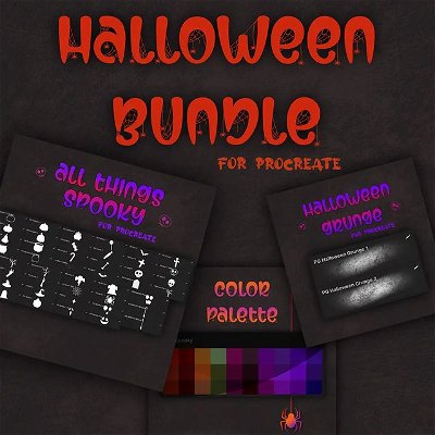 It's Spooky Season! And I've updated the shop with SOO many cool brushes and textures! Here's the Halloween Bundle for Procreate containing:
1.  40+ Halloween stamp brushes
2. 2 Halloween Grunge Texture brushes!
3. A Halloween themed colour palette!
🖌️You can either get the complete Halloween Bundle or get the ones you want separately! All links in the bio! ❤️
@procreate
.
.
.
.
.
.
.
.
.
.
.
#halloween #brushes #digitalartwork #digitalart #illustration_daily #mobileart #illustrations #texturebrushes #spookyseason #sale #galshirclub #galshir #procreatetricks #procreate #procreatetips #procreatepocket #procreate5 #procreatepockettutorial