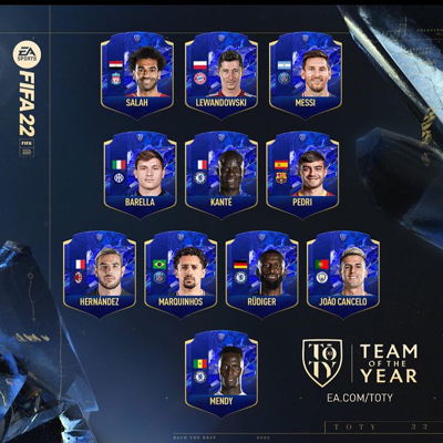 1st team is real world Team of the year 
2nd team would be who I would like to see in for the game 
Let me know if you don’t agree with my real team of the year.Who would you change ?comment down below 
#fifa22 #fifa22ultimateteam #totyvote #totyvote #soccer #messi #neymar #salah