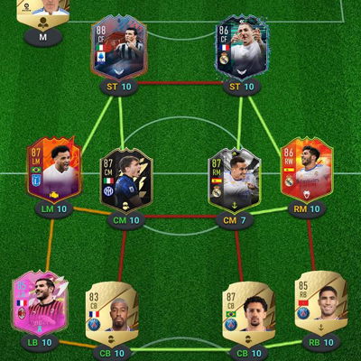 WEEKEND LEAGUE TEAM THIS WEEK
I’ll try to upload this week and thoughts on my team what would you change ?COMMENT DOWN BELOW 
#fifa22ultimateteam #fifa22 #futchamps #weekendleague